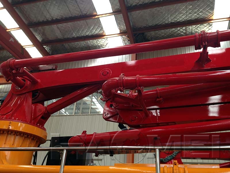 concrete boom pump truck