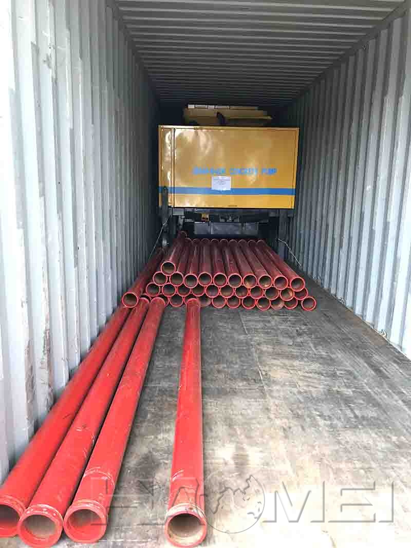 concrete mixer with pump